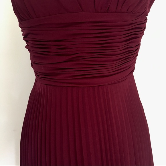 $145 Laundry Burgundy Dress Size 0 - Picture 3 of 5